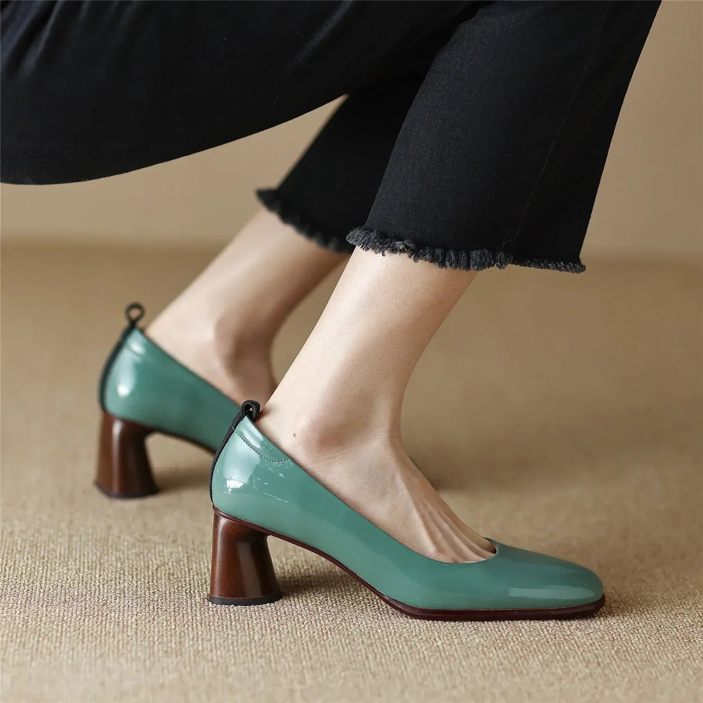 Eleganza Comoda Pumps in Pelle
