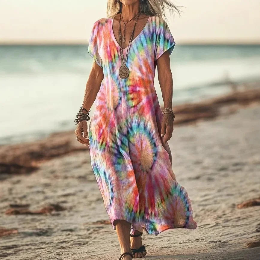 Vestito Maxi Etnico Elegante