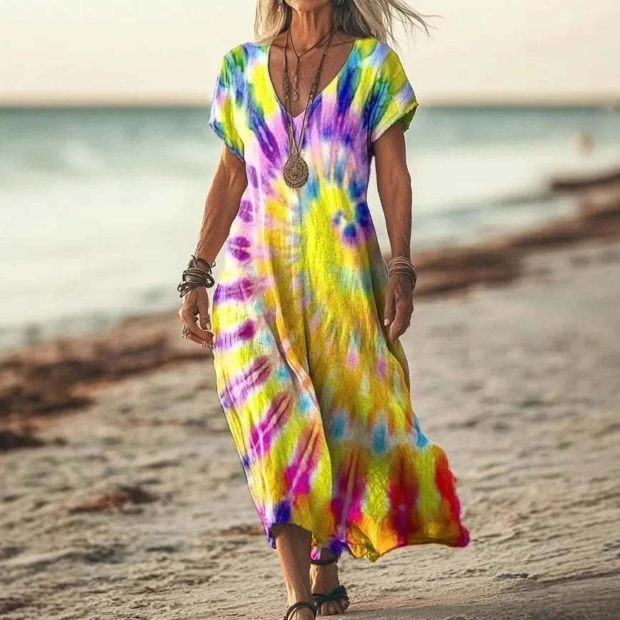 Vestito Maxi Etnico Elegante