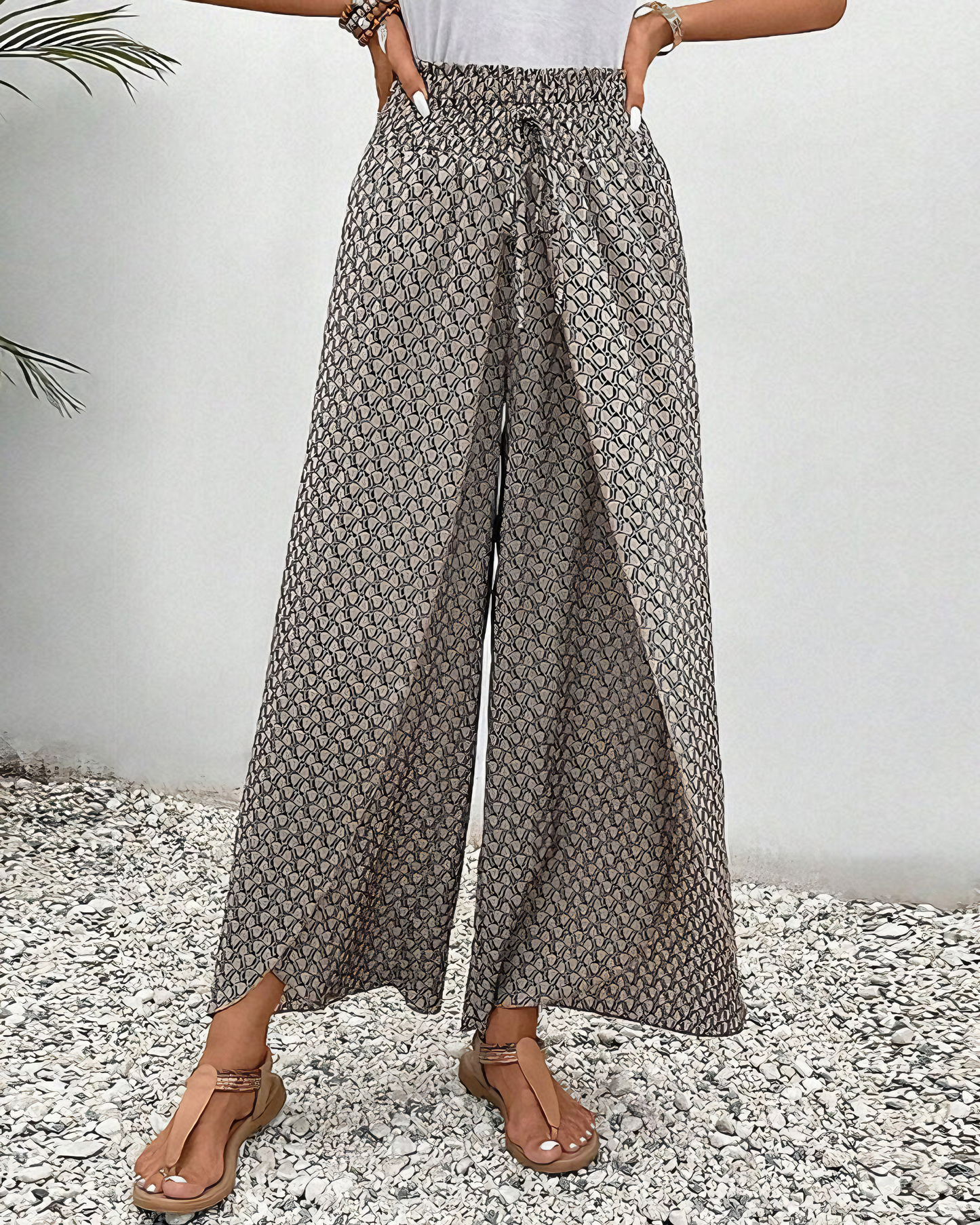 Pantaloni Ampi Comfort-Fluido
