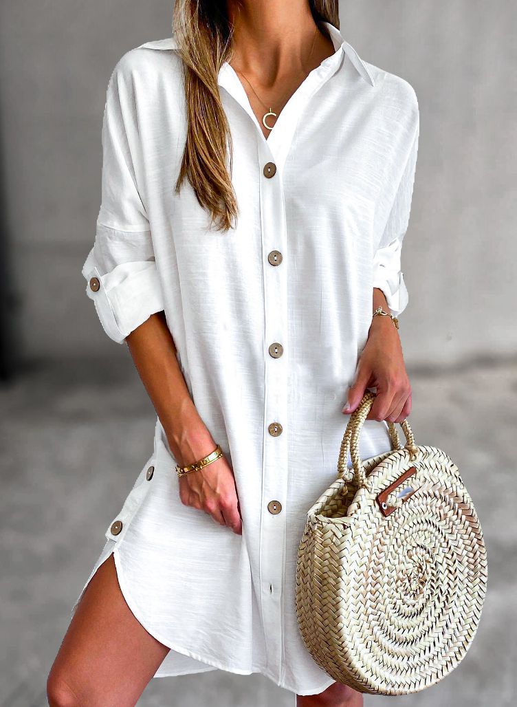 Effortless Elegance Shirt Dress