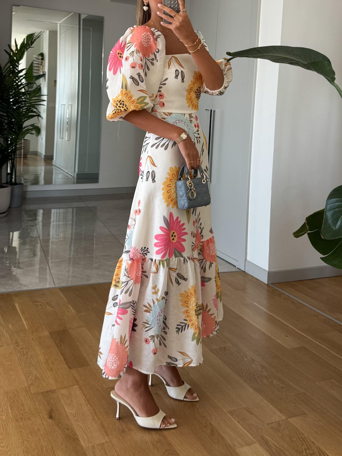 Gonna Midi Elegante in Cotone