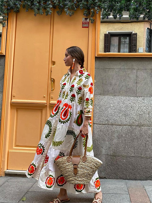 Elegant Patchwork Dress That Flatters