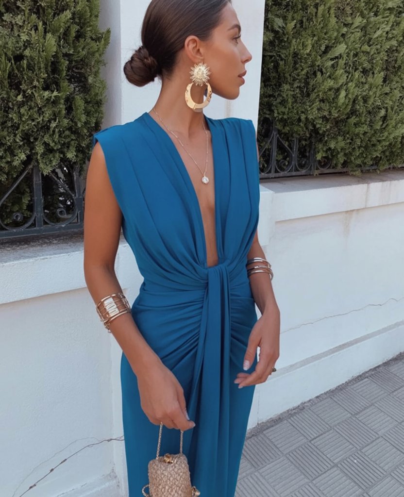 Abito Pieghevole Elegante