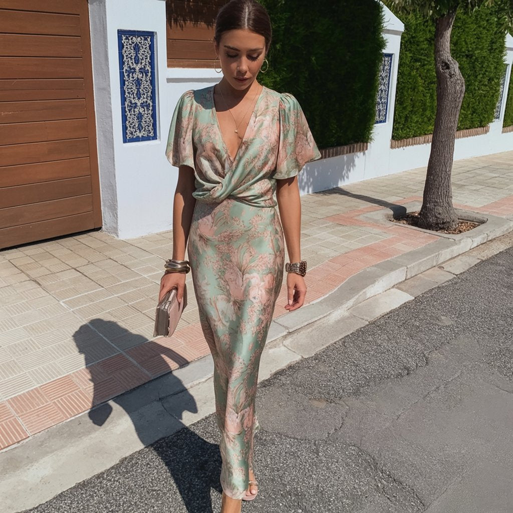 Vestito Lungo Eleganza Fluttuante