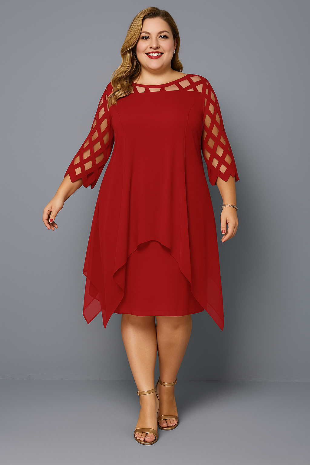 Elegante Abito Chiffon