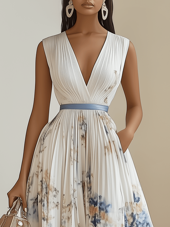 Abito Maxi Floreale Elegante