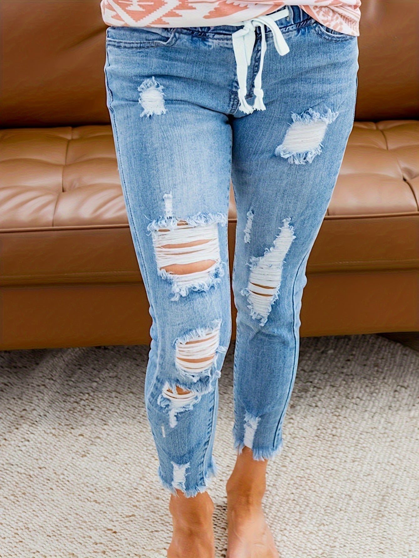 Pantaloni Effetto-Snellente Cammello
