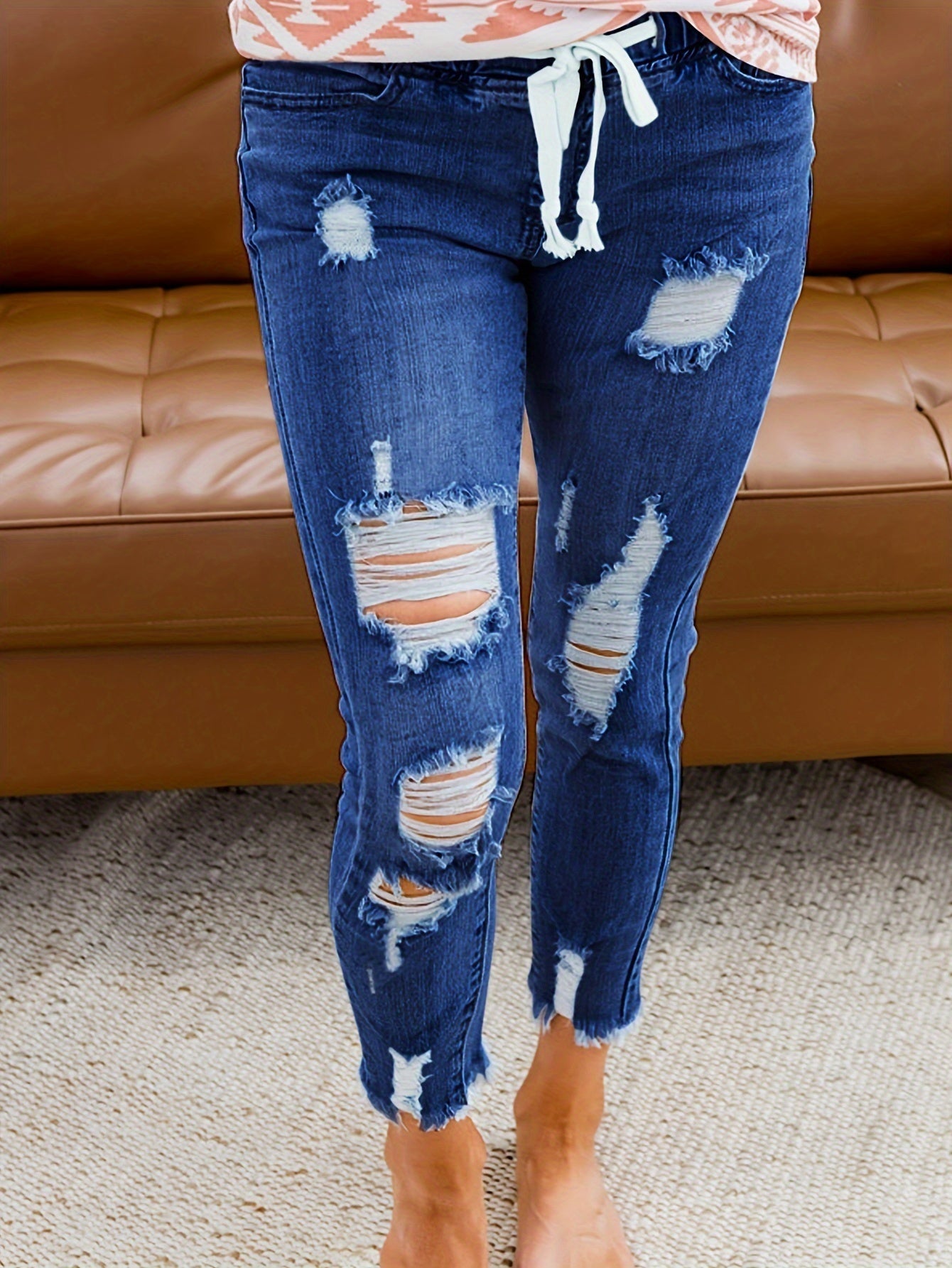 Pantaloni Effetto-Snellente Cammello