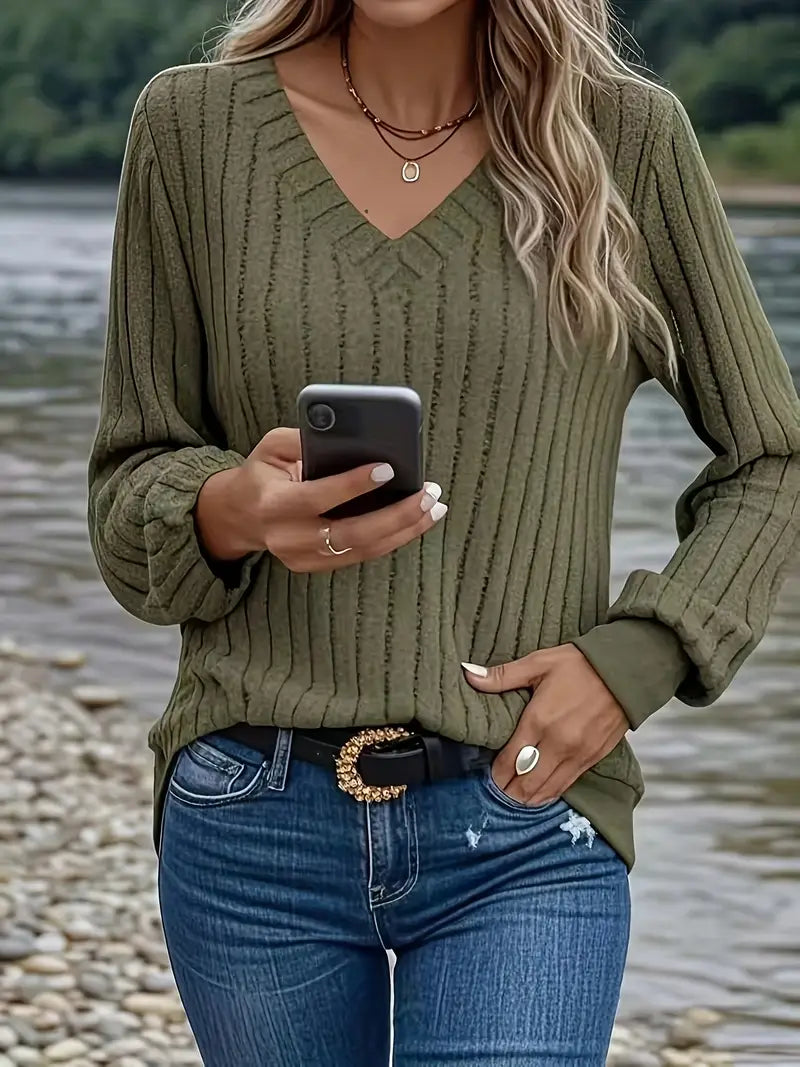 Maglione Lungo V Anti-Piega
