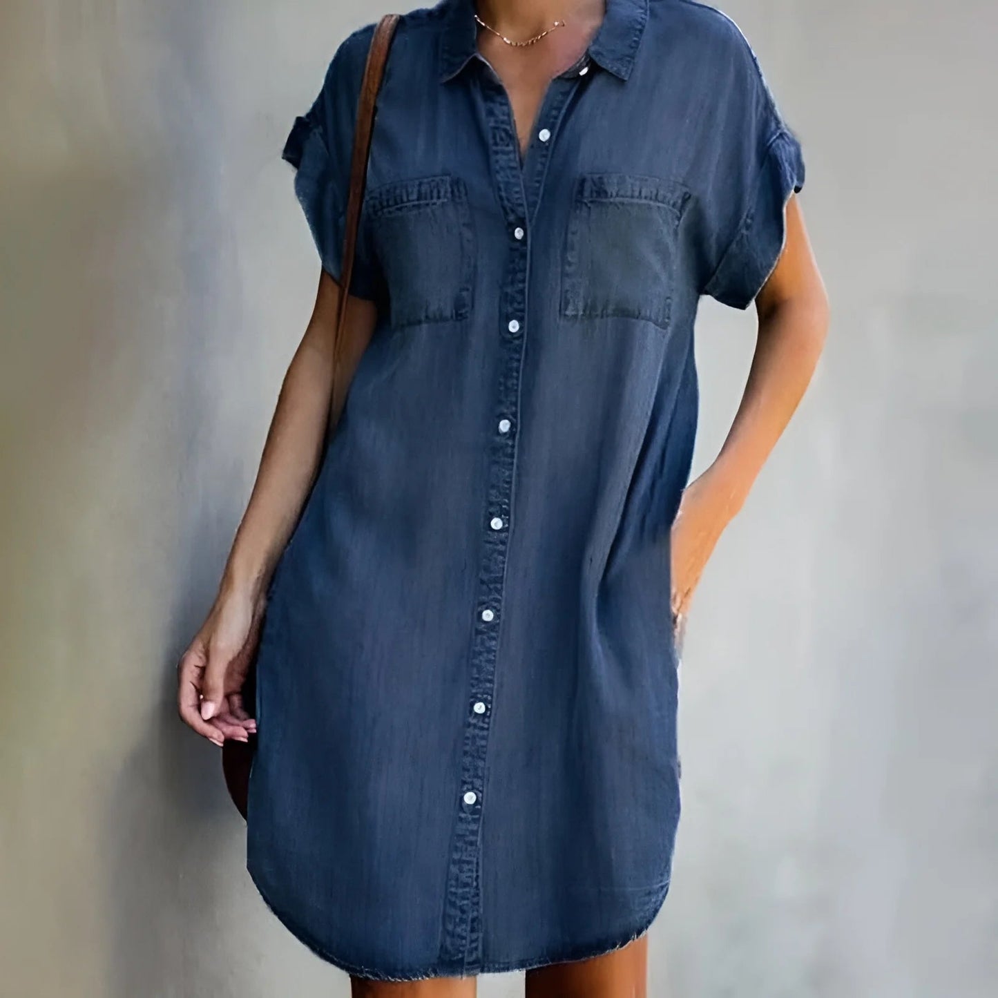 Denim-Luxus Kleid