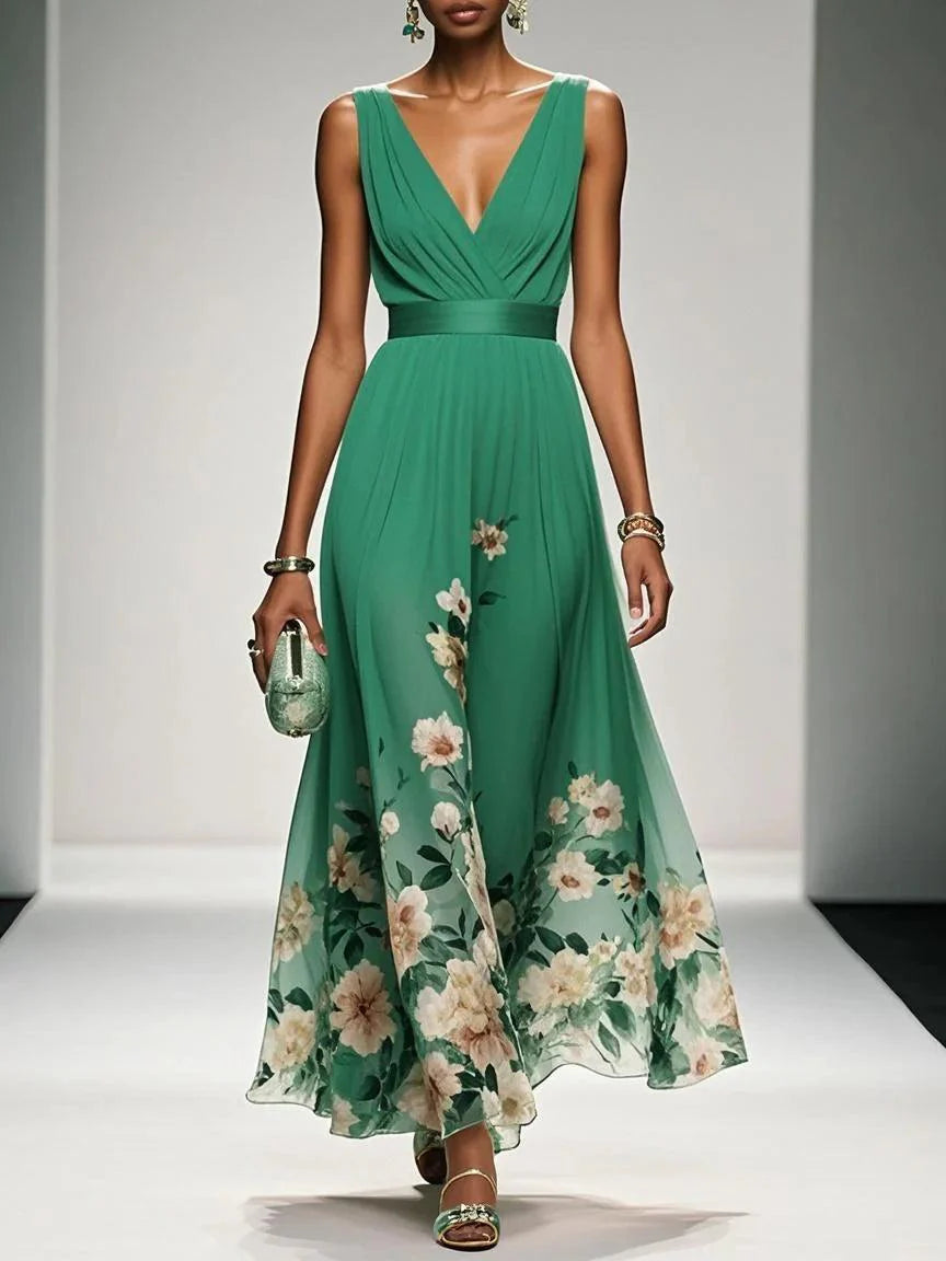 Abito Floreale Leggero Maxi