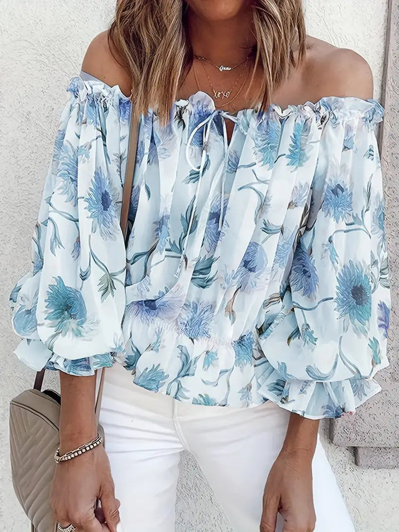 Maglione Floreale Leggero-Caldo