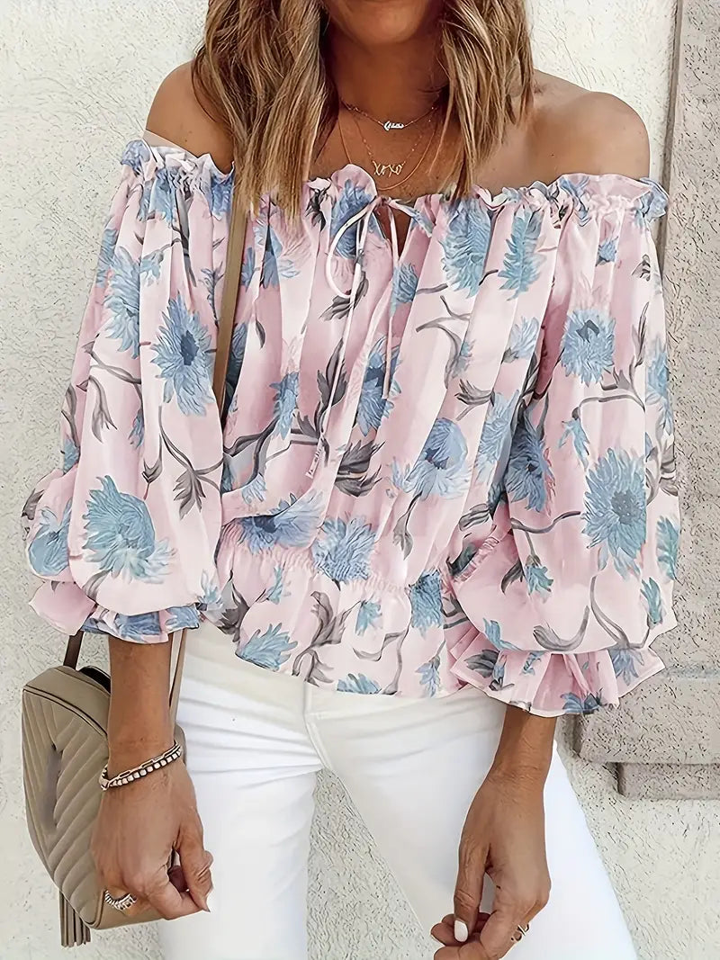Maglione Floreale Leggero-Caldo