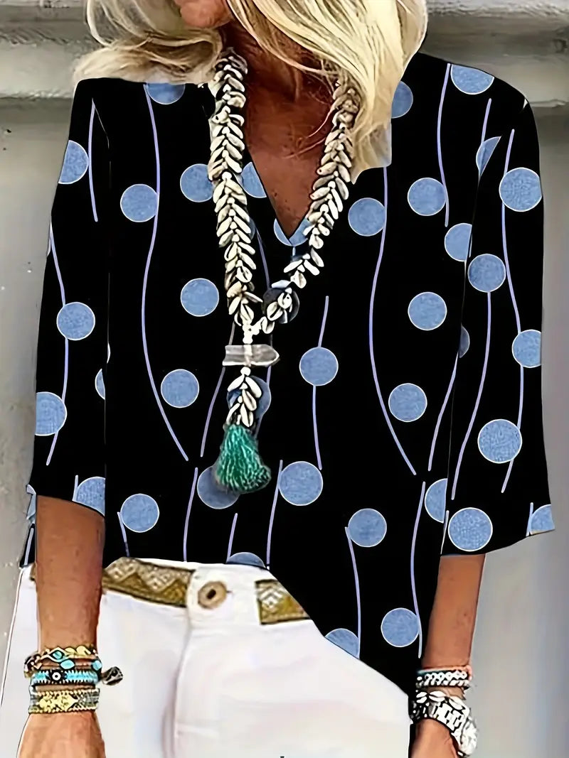 Blusa A Pois No-Stiro