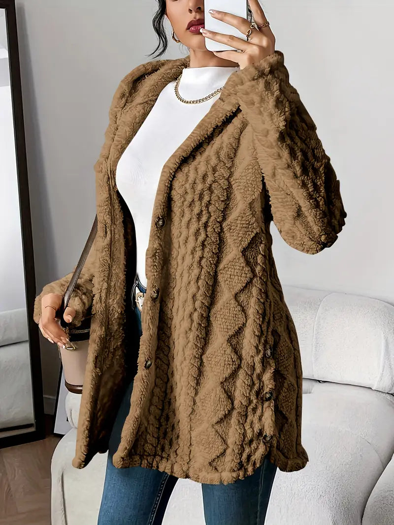 Cappotto Lungo Cappuccio Cura-Facile