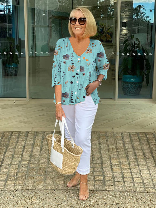 Elegant Floral Blouse