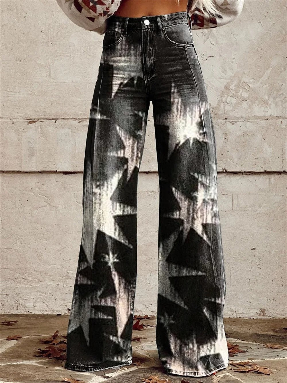 Pantaloni eleganti a gamba larga