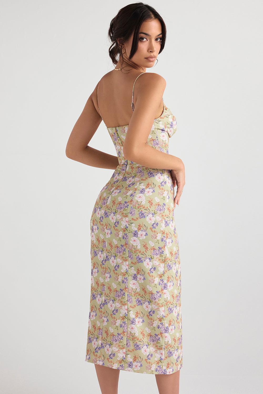 Elegant Rose Cinch Dress