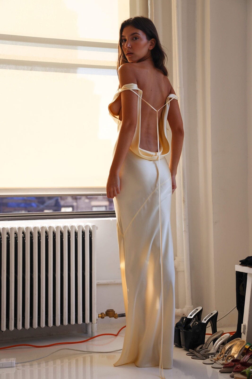Abito Elegante Maxi in Seta
