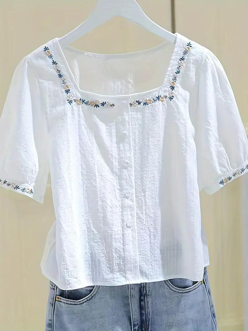 Blusa Ricamata Termo-Leggera