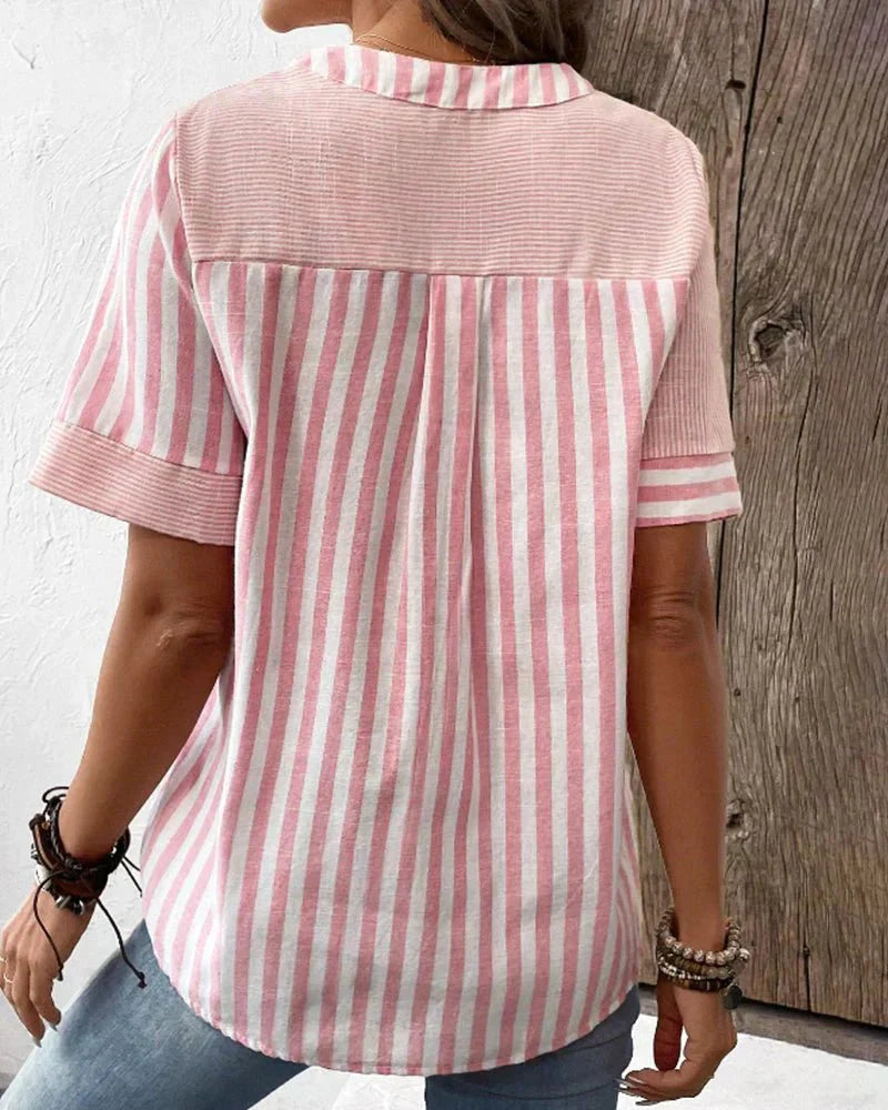 Eco-Soft Striped Blouse