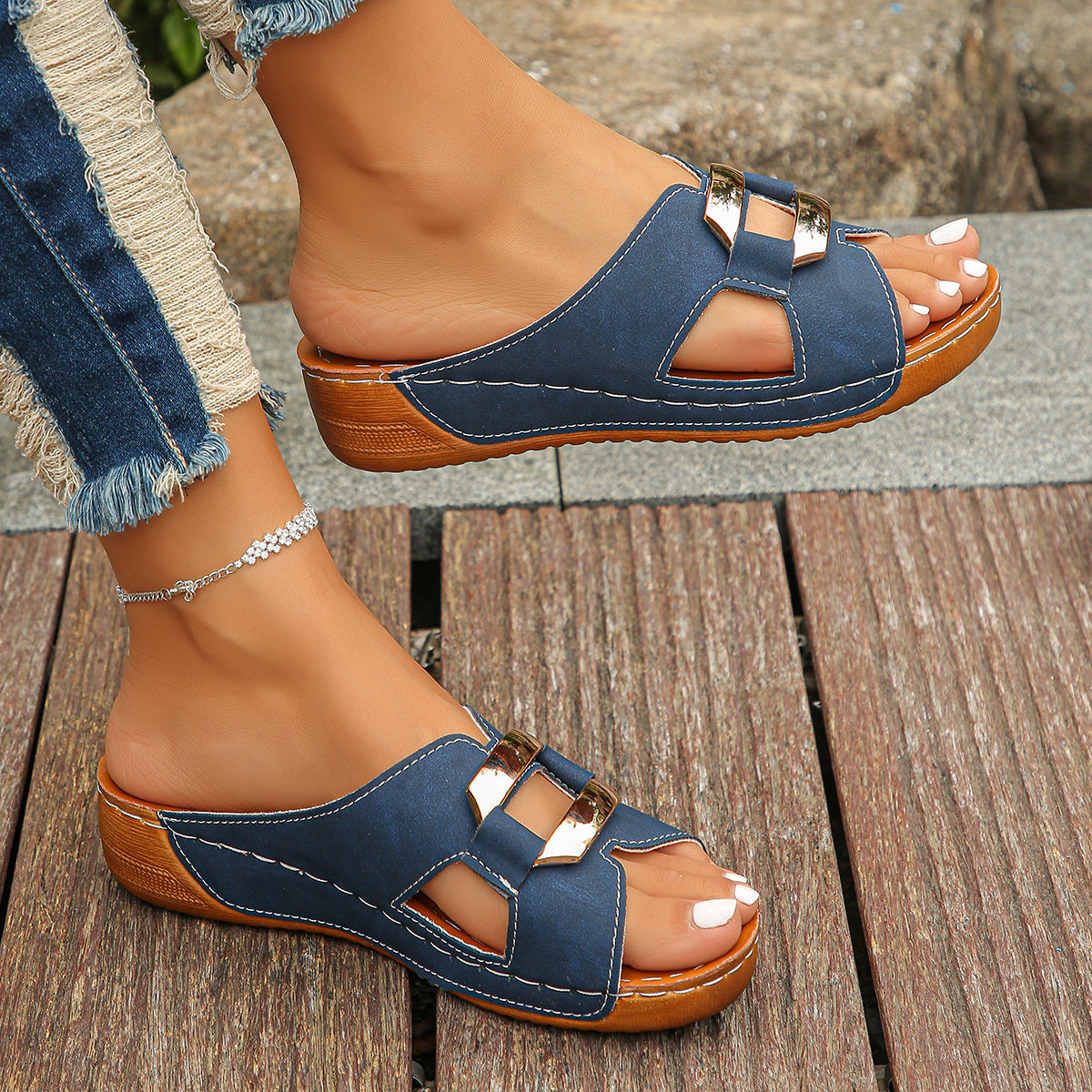 Sandali Scivola Comfort Capri
