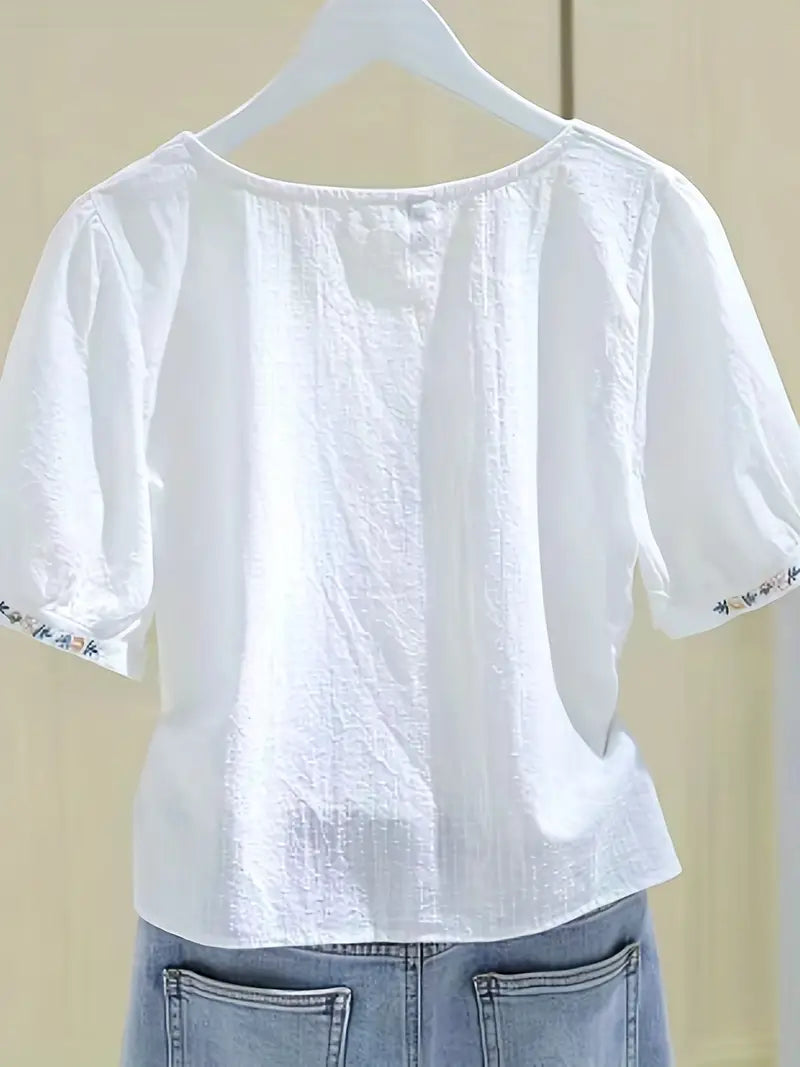 Blusa Ricamata Termo-Leggera