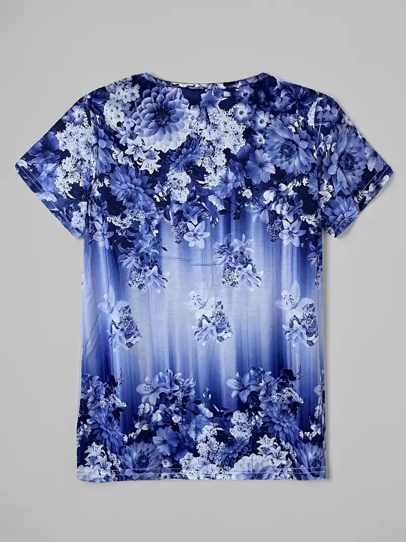Maglione Morbido-Stretch Floreale