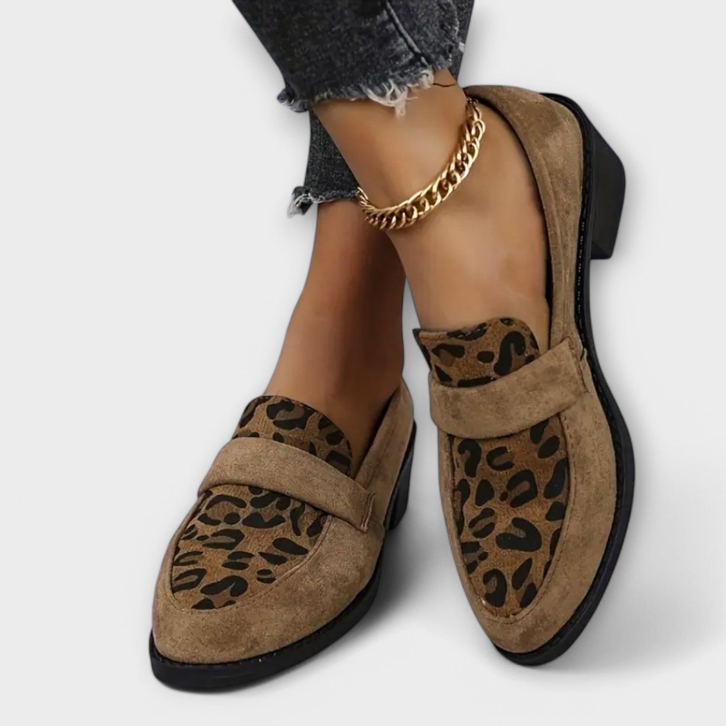 Scarpe Eleganti Luce Leopardo