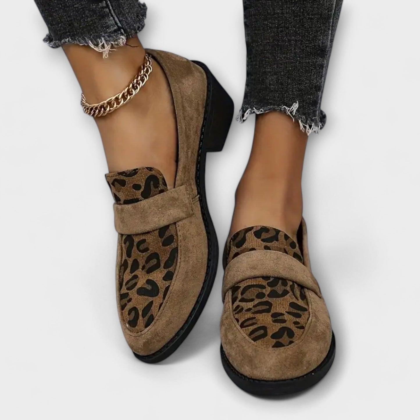 Scarpe Eleganti Luce Leopardo
