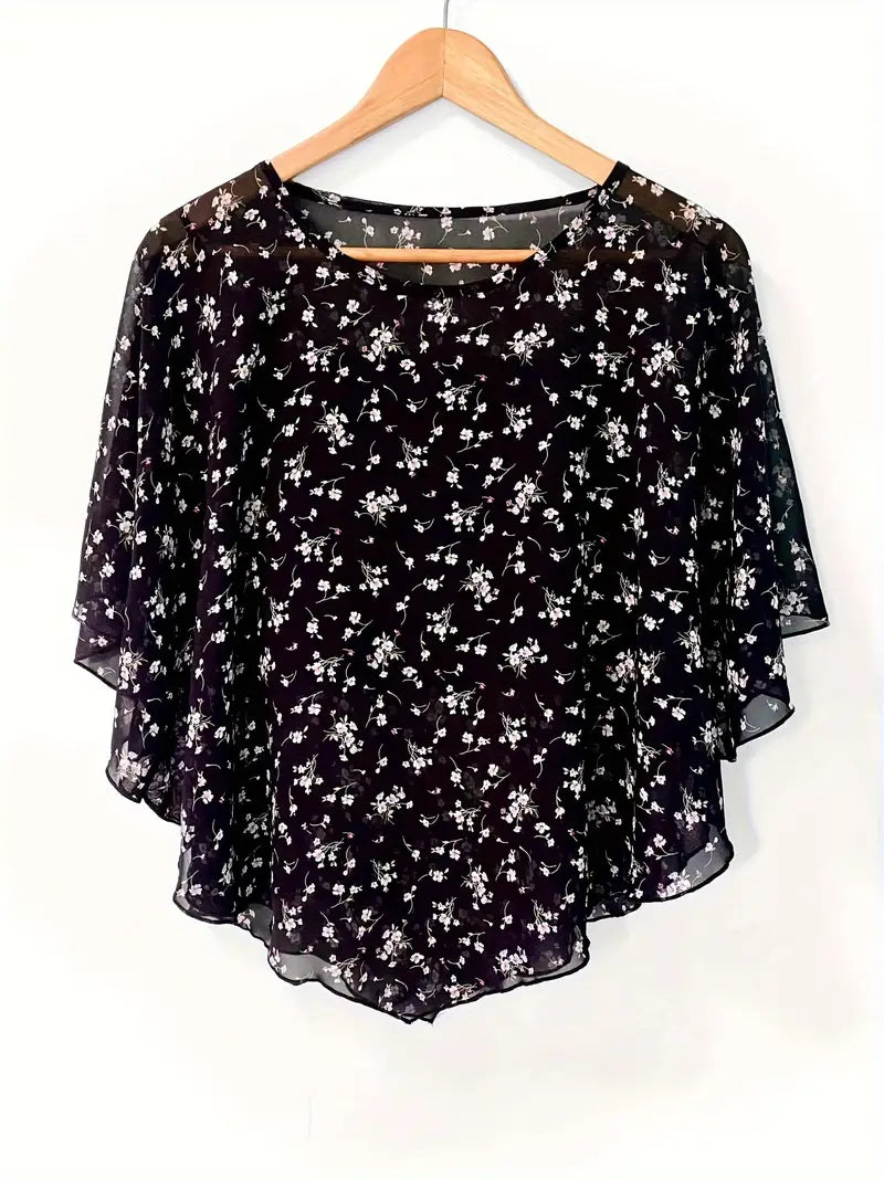 Maglia Floreale Traspirante
