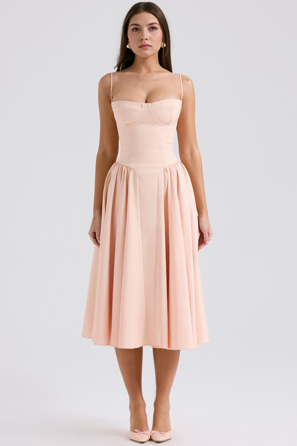 Chic-Flare Midi Dress