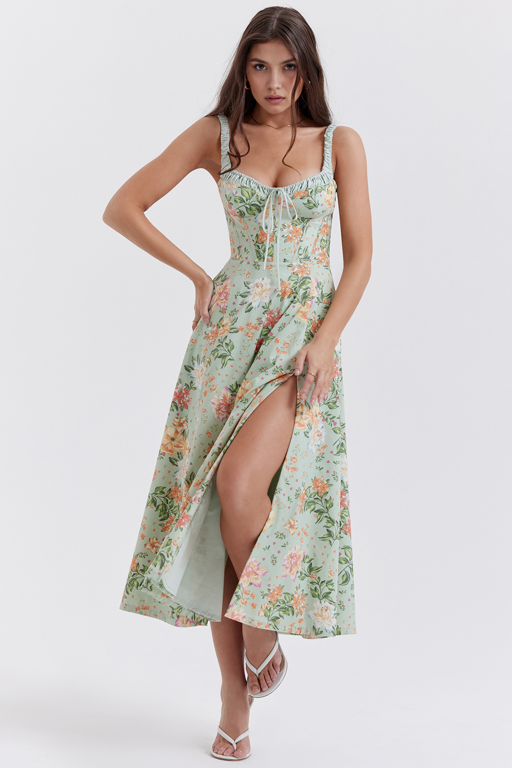 Floral Allure Midi Dress
