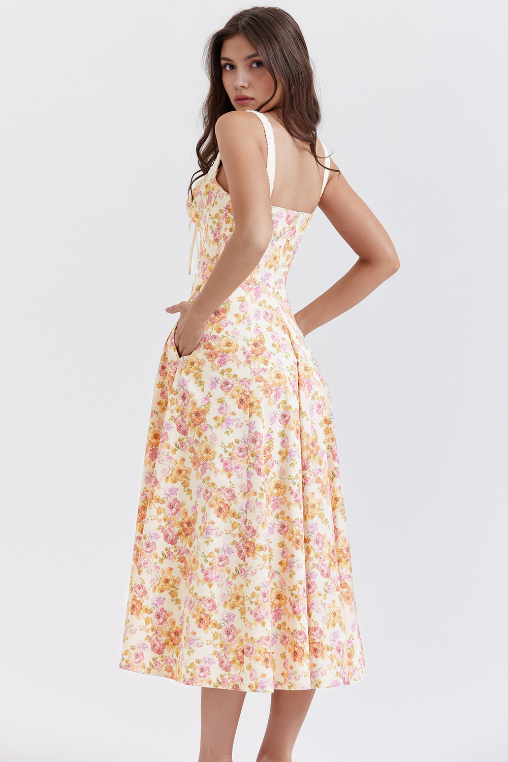 Floral Allure Midi Dress