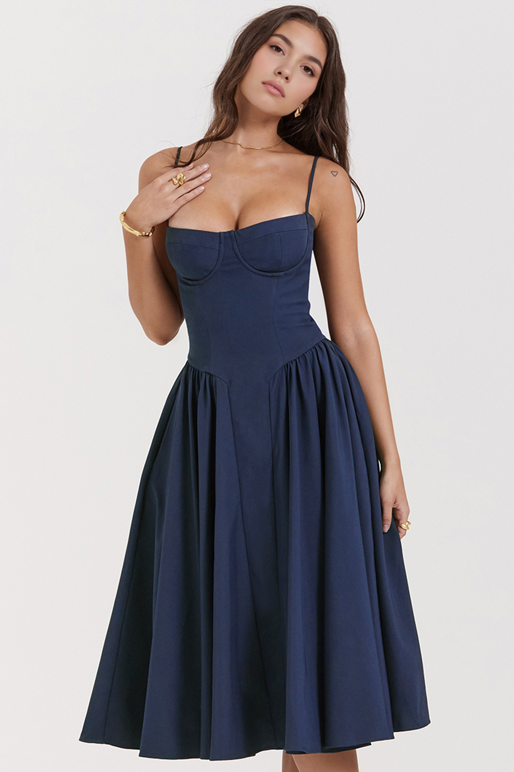 Chic-Flare Midi Dress