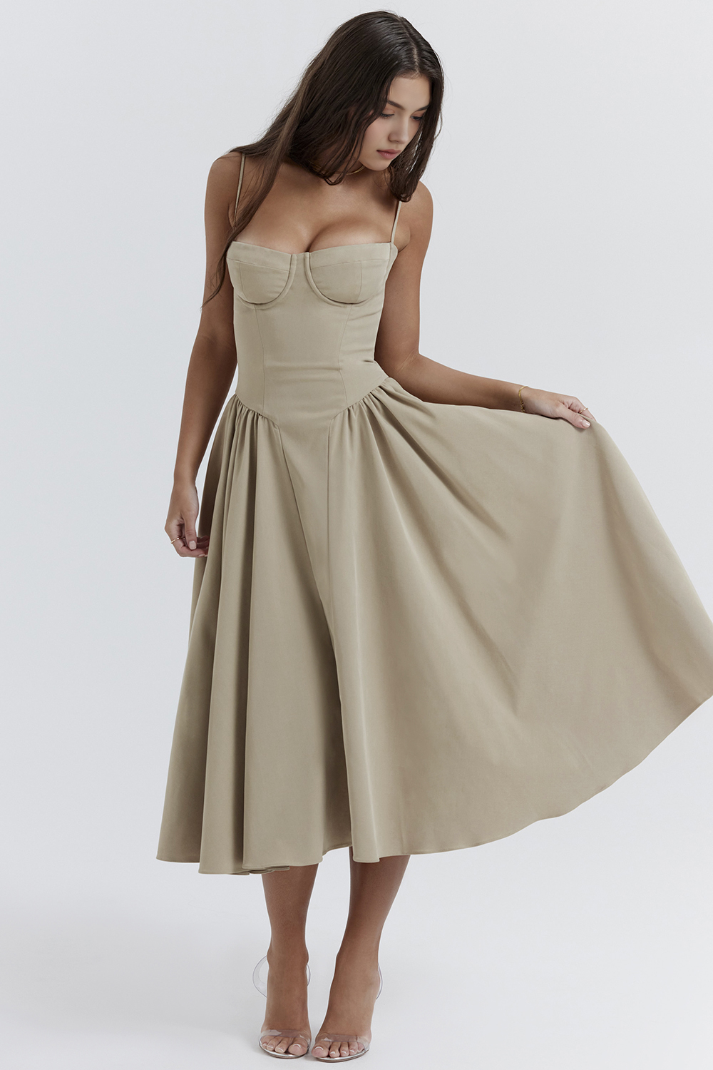 Chic-Flare Midi Dress