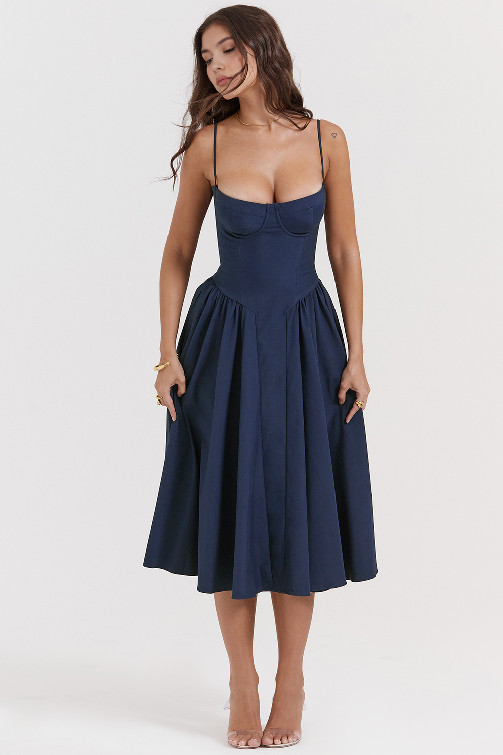 Chic-Flare Midi Dress