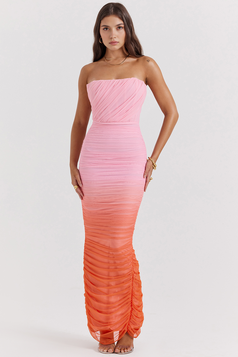 Ombre Sculpting Midi Dress