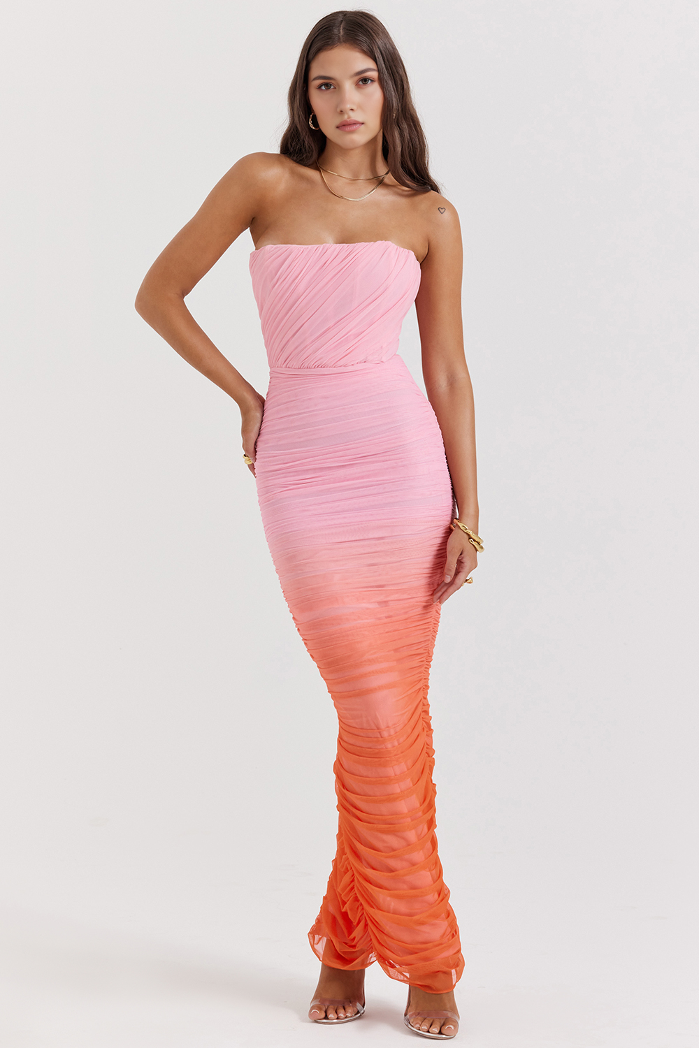 Ombre Sculpting Midi Dress