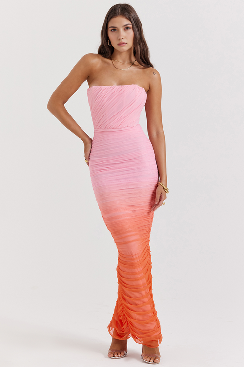 Ombre Sculpting Midi Dress
