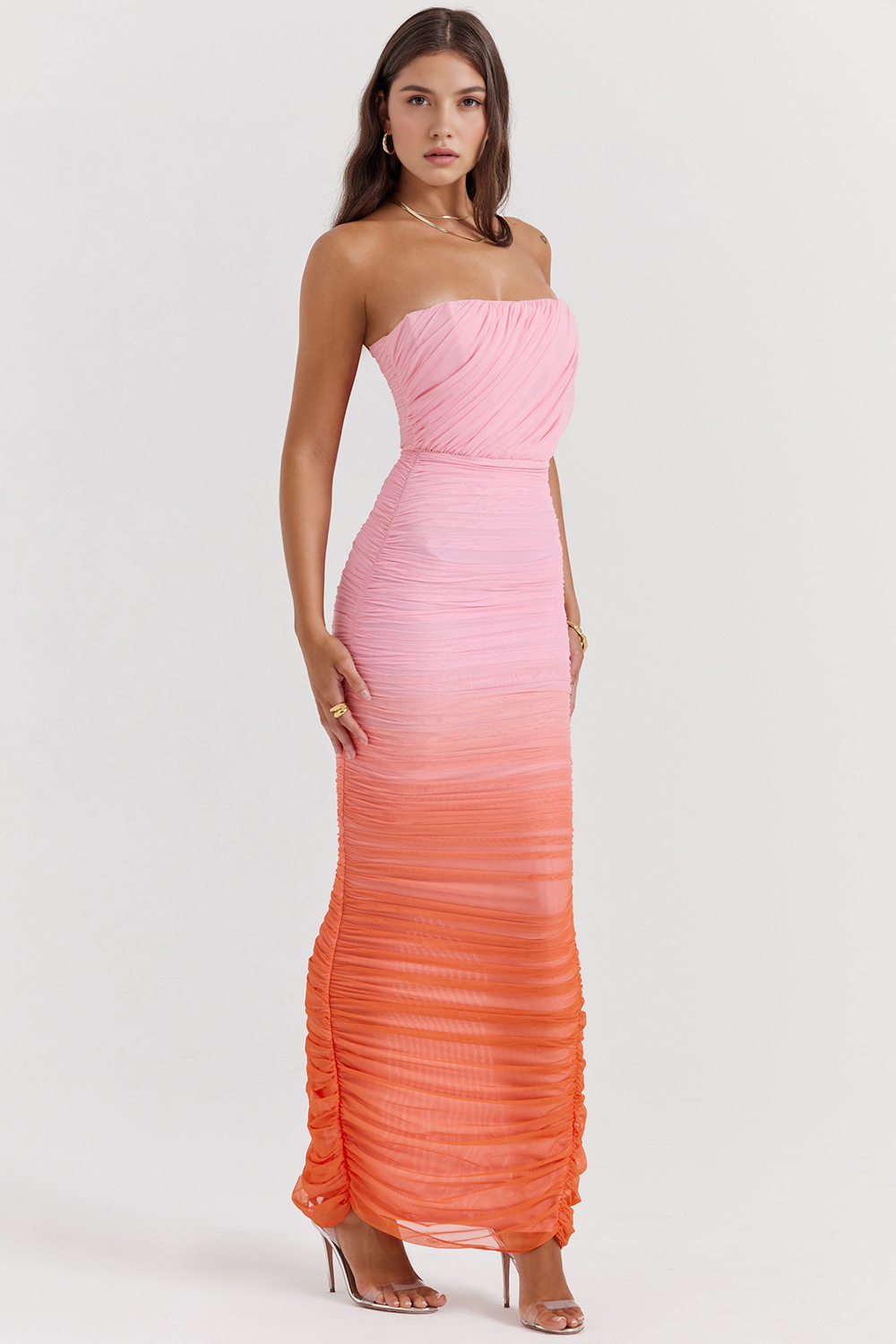 Ombre Sculpting Midi Dress
