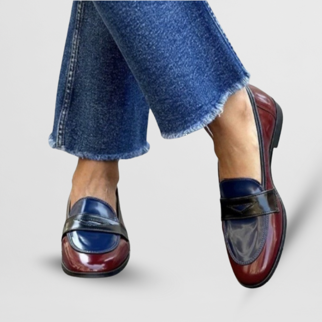 Eleganti Mokassini Doppio-Colore