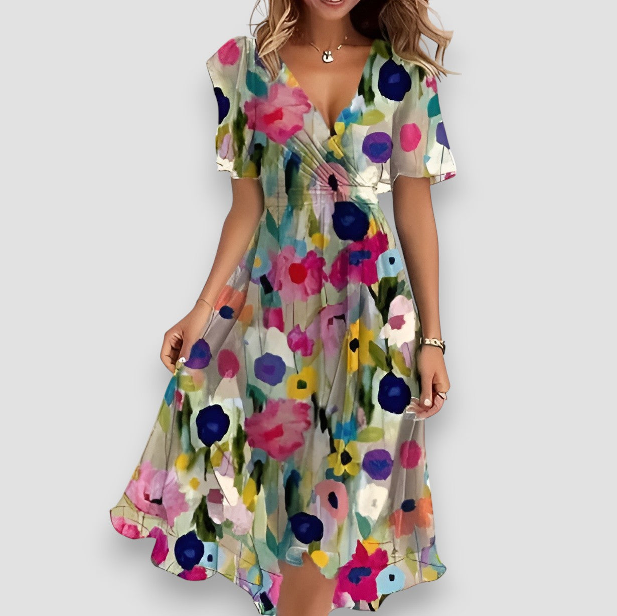 Abito Modellante Scollo-V