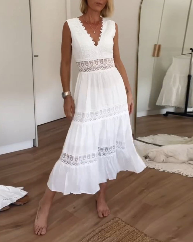 Abito Elegante con Pizzo