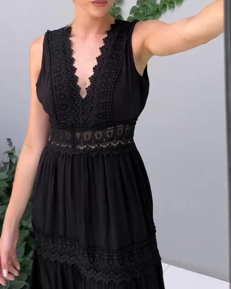 Abito Elegante con Pizzo