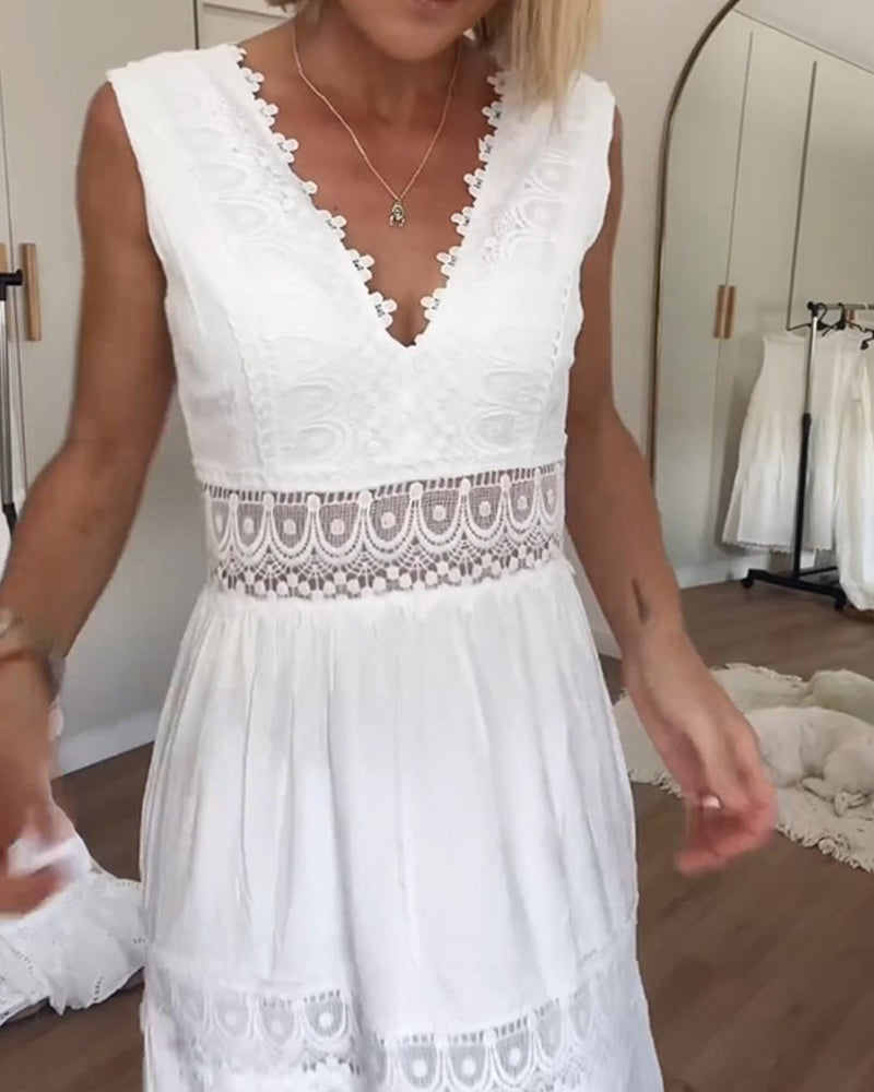 Abito Elegante con Pizzo