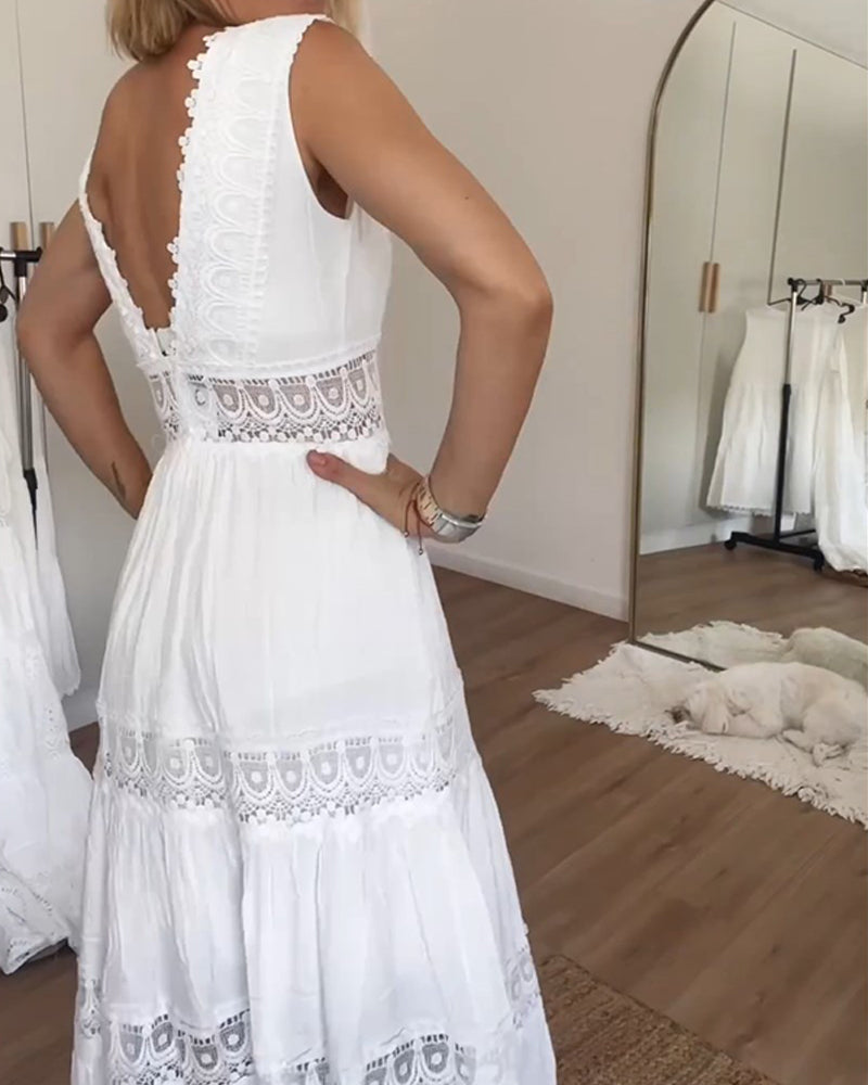 Abito Elegante con Pizzo