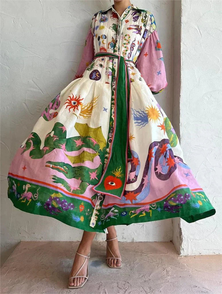 Eleganza Italiana Maxikleid