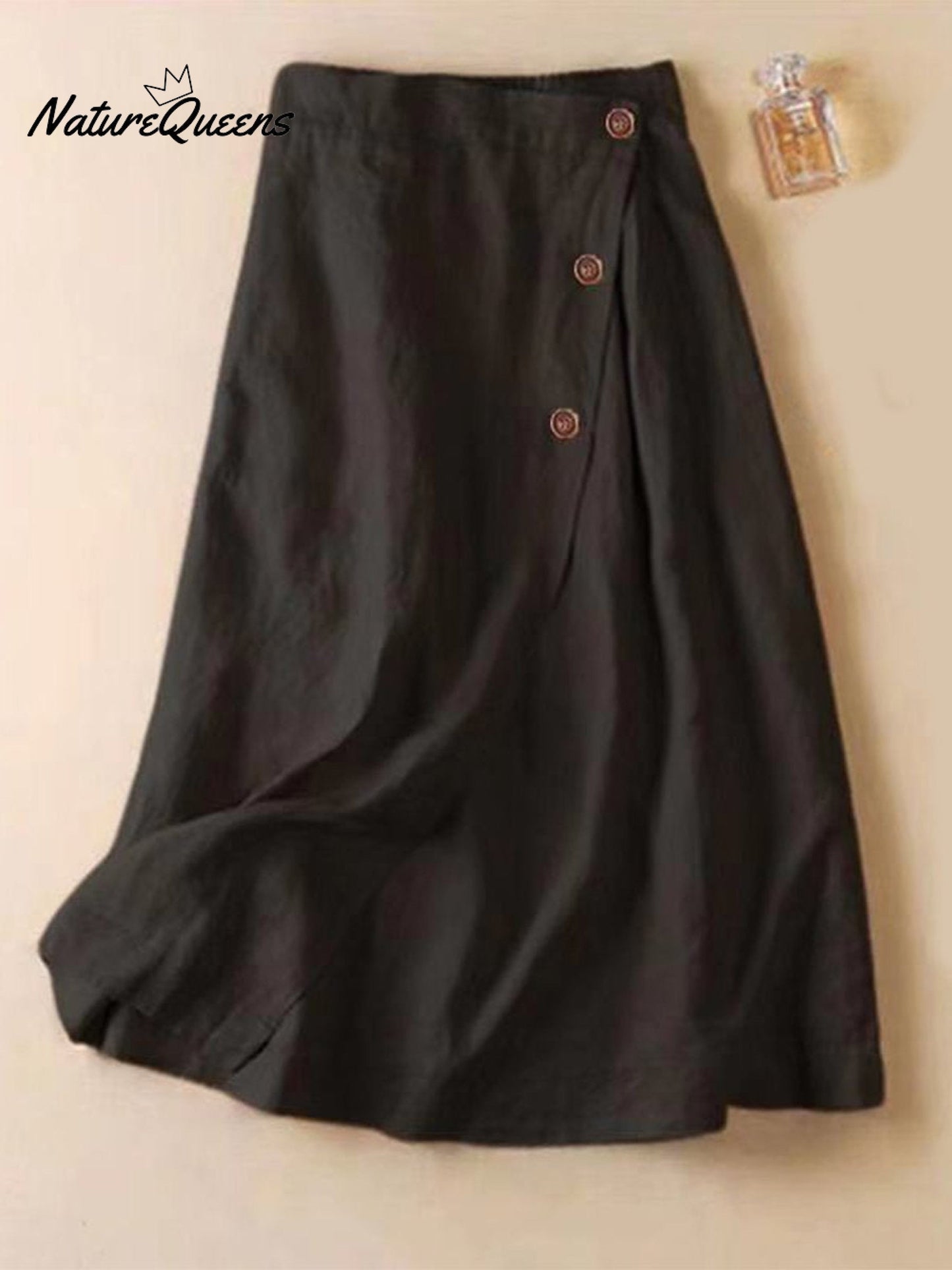 Gonna Floreale Linen-Cotton